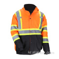 높은 비스 겨울 작업 의류 안전 반사 재킷